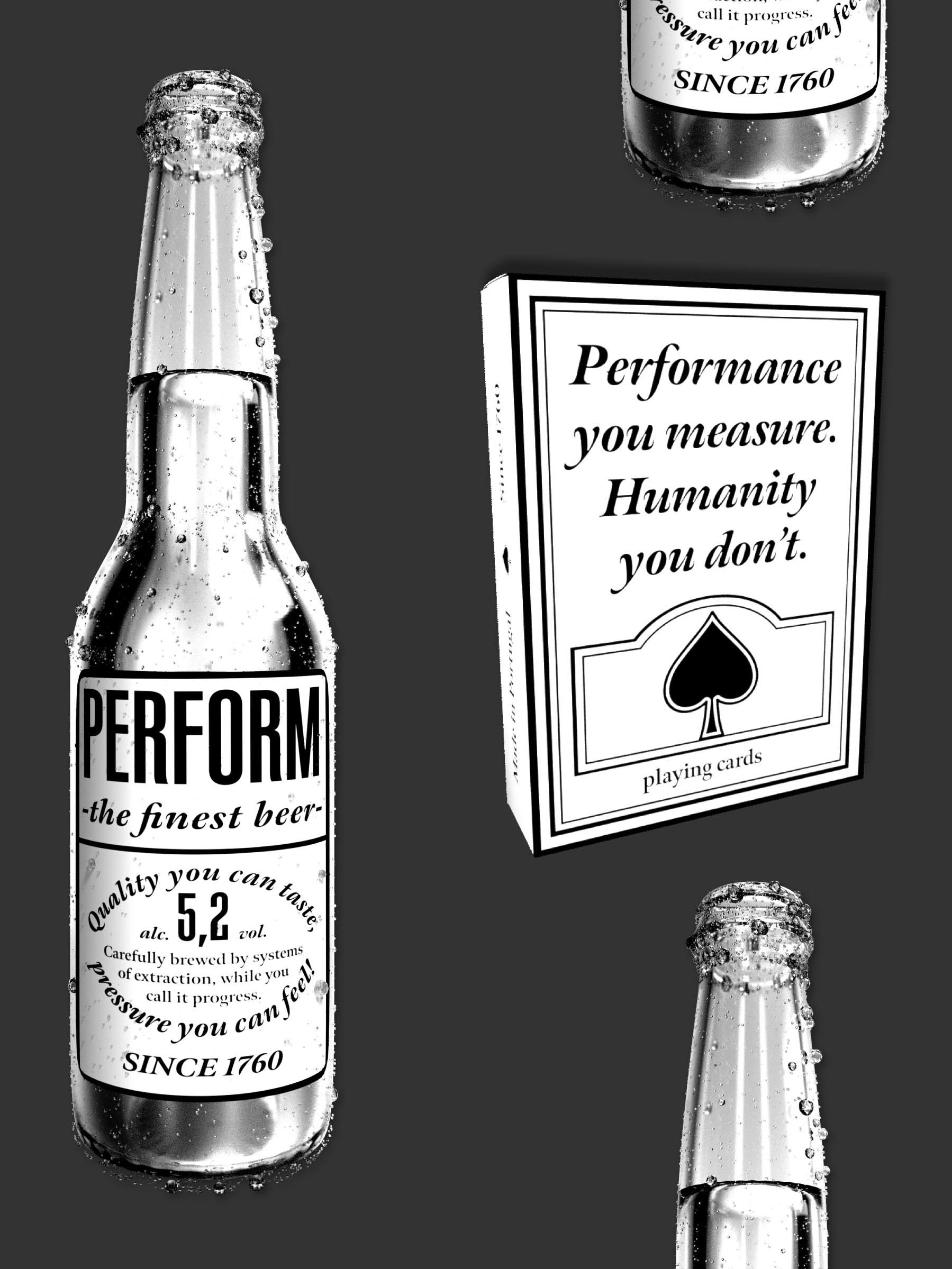 Perform Bottle and Deck of Cards